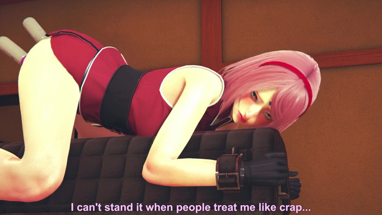 Waifu club 3D: Sakura'nın götünde ve amında çift vibratör