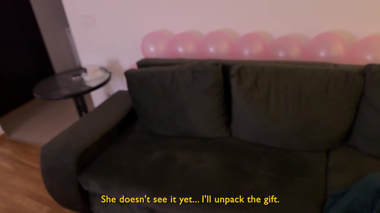 Loly Nebel Studio: 새 해 선물로 보지를 준 POV 의붓여친