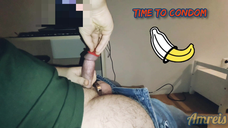 Amreis: Honění porno Celou noc. a Naplní kondom do mrdky.