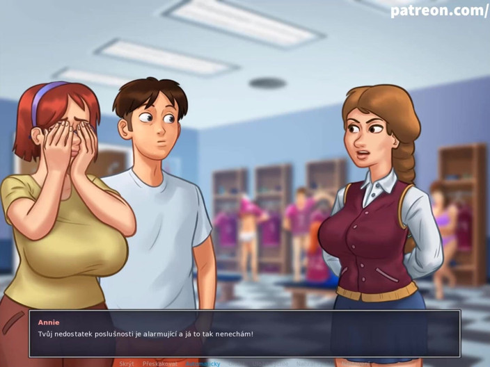 Cartoon Universal: Summertime saga part 110 - nude students at college (Czech sub)