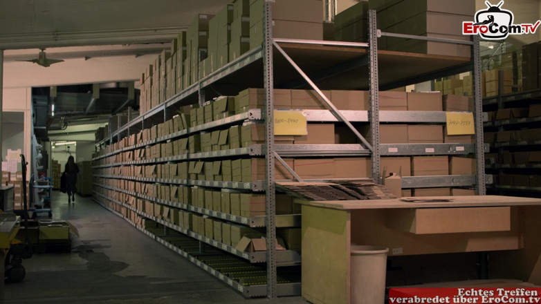 EroCom: Mature boss with big breasts fucks a warehouse worker at...