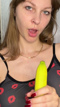 Banana boquete agradando a banana