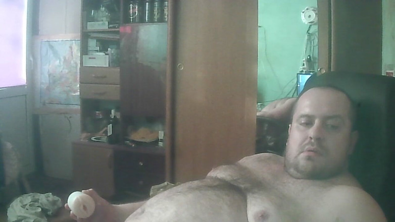 Jerking Perv: Fickt Schwanz mit einer künstlichen Muschi