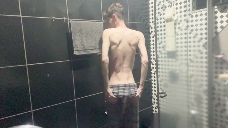 Kedoimath: Kedoimath - a Twink Just Showing Your Body Before Shower