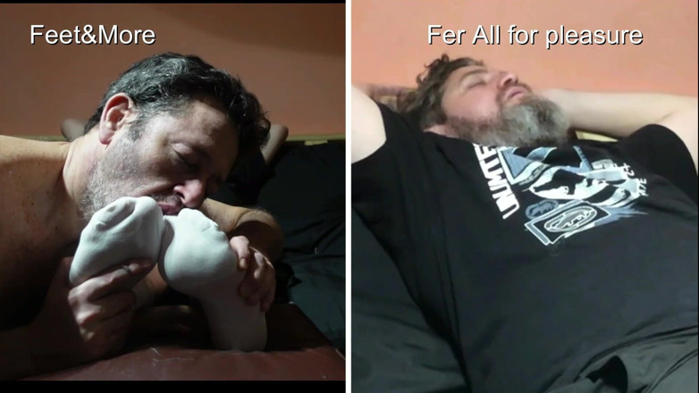 Fer All for pleasure: Fer Worship His Teacher Dancing Teddy (nice Bear) - Full Split Screen...