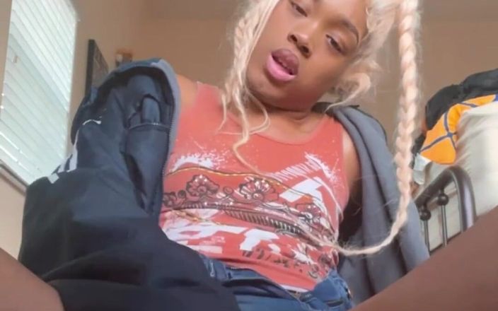 Eros Orisha: Cute Blonde Ebony Perky Tits Tgirl Shows You What&amp;#039;s Under...