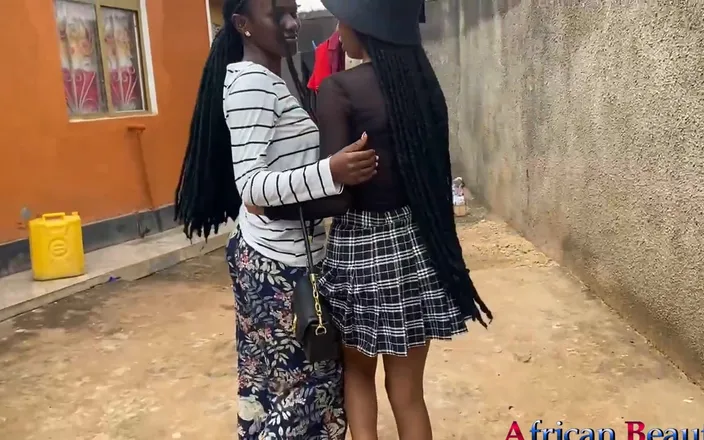 African Beauties: Lesbian Vibrator Fucking After Town-date