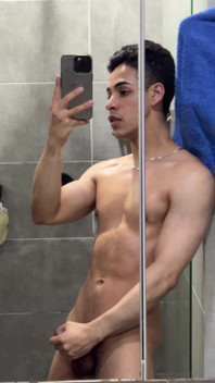 Touching My Cock Before Take a Shower