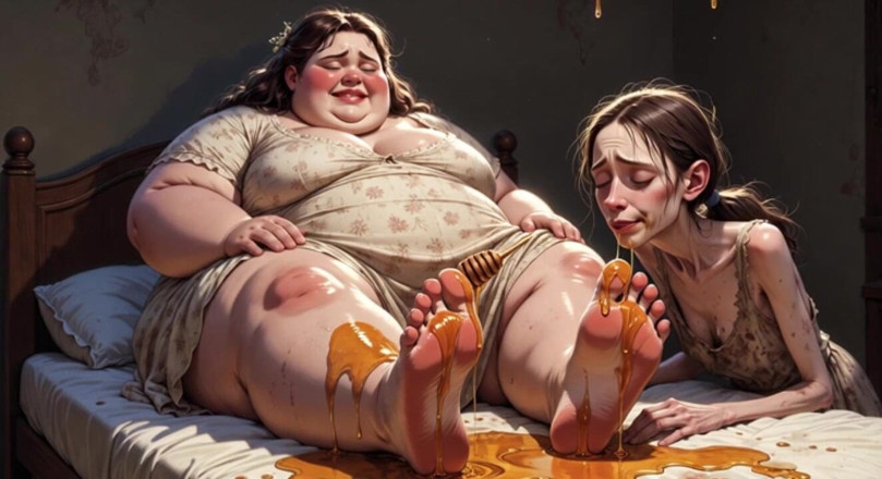 YOUR BEST FANTASY: 肥胖的ssbbw用她的大脚羞辱瘦女孩