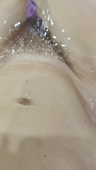 Wet Hairy Pussy, Hairy Legs and Armpits in the Bathtub