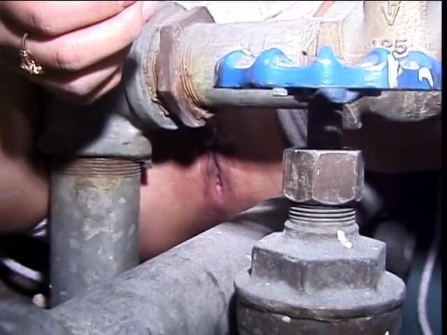 Dark Dungeon Secrets: Hottie with a nice rack bound in a room corner