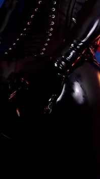 Compilation of Black Latex Catsuit Videos by Fetish MILF Model