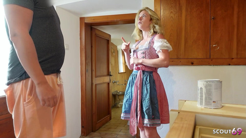 Scout69: Fată germană bavareză în Dirndl seduce soțul surorii vitregă pentru futai...