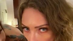 Adreena Winters: 罕见的目击！我和艾娃奥斯汀一起挑逗一些鸡巴...希望这是你吗？