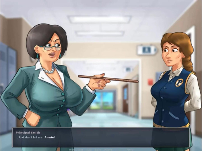 Cartoon Play: Summertime saga parte 152 - strofina il cazzo nella figa nello spogliatoio