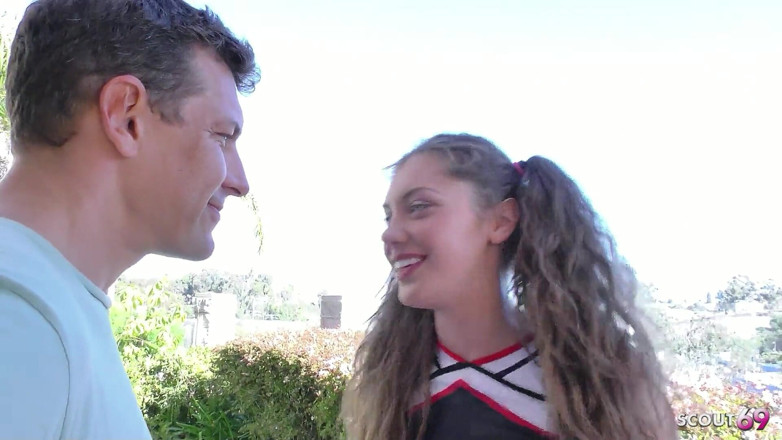 Full porn collection: Quarterback Fucks Horny Skinny Cheerleader Teen Elena After Training