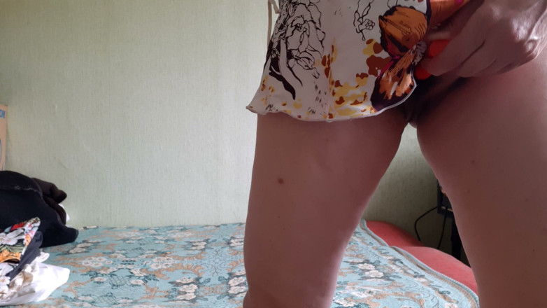 Lesbian-candys: A Passionate, MILF Woman Intensely Stimulates Her Hairy Clitoris with...