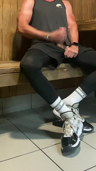 Another Load of Cum in the Sauna From Jockdad87