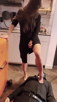 Lick, Suck, Obey - High Heel & Foot Worship, Foot Gagging, Trampling