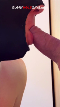 Cock Ring Gloryhole - Hard as Rock and Dripping Until Explosive Finish