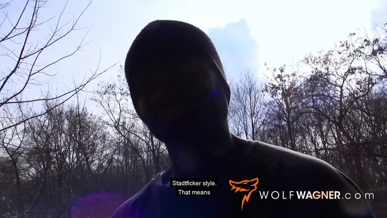 Wolf Wagner Com: Lullu Gun enjoys 2 cocks pounding her hard!