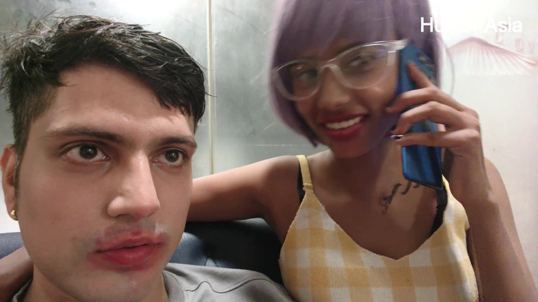 hunter Asia: Menina traindo o namorado com sua melhor amiga
