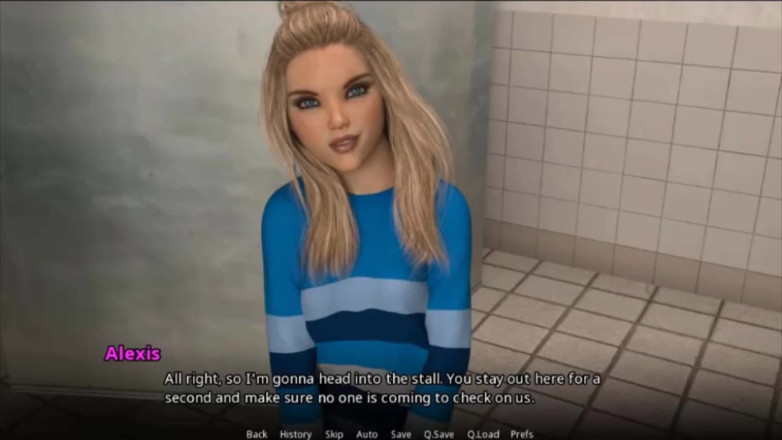 Visual Novels: WVM明星大学 第15部分 - 在厕所里操服务员的嘴
