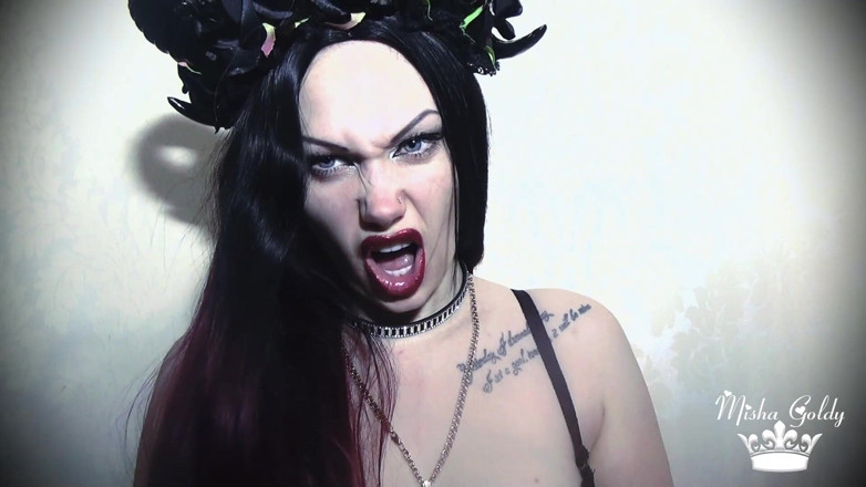 Goddess Misha Goldy: Moje rty - Je dveře do pekla! Vychutnat