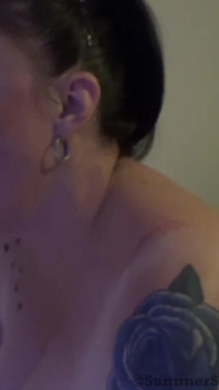 Horny busty BBW slut summer creampie fuck