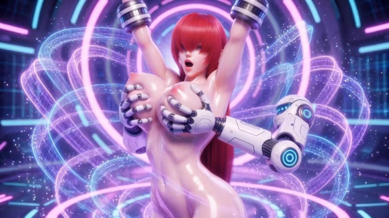 Stories&Anime: Shermie Kof Bondage Arena - Robotic Restraints &amp; Intense Solo Orgasm