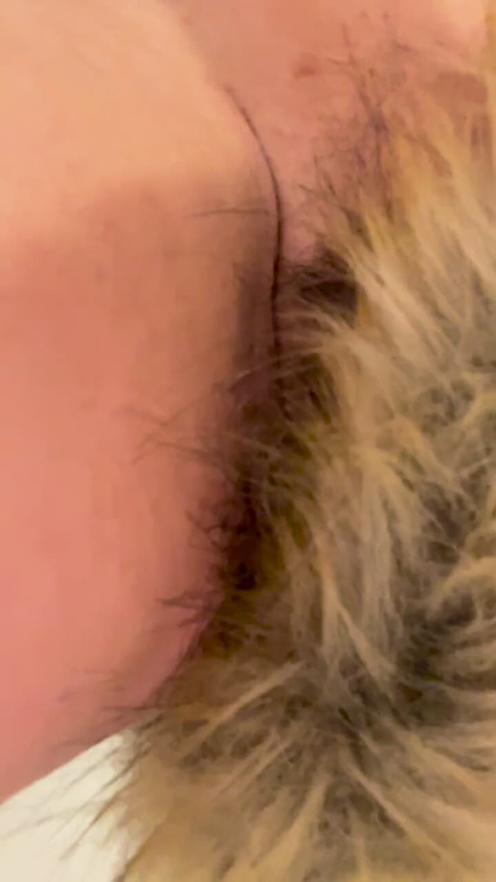 Mitchie: With the Foxtail Plug in the Ass