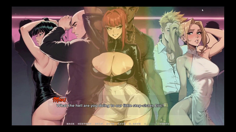 Cumming Gaming: 마이 뉴 여자친구 게임 헨타이 타부 에피소드 56 내 의붓여동생이 나이트클럽에서 내 친구의 큰 검은 자지를 상상하다!