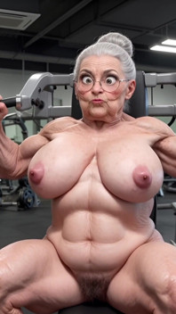Alte Damen Im Fitnessstudio