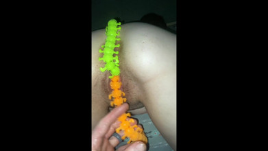 DawlFace: Gaya doggy dengan pantat sempurna diikat di katil, pepek ternganga...