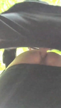 Fucking My Boyfriend Bareback in Park