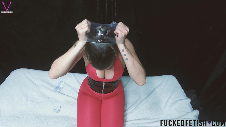 Fucked fetish: Joga Breathplay Prezerwatywa Oddech trening stroje kąpielowe