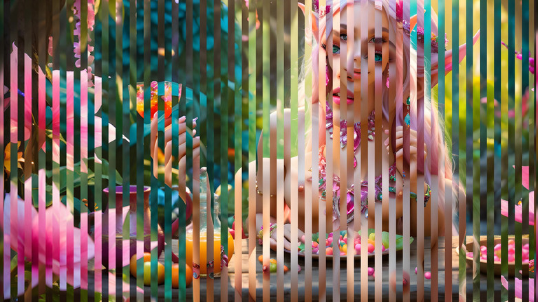 LustRender: Krásné elf dívky s Gacem