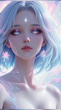 Estetică Ai Art: Portrete nud eterice în Neon Dreams