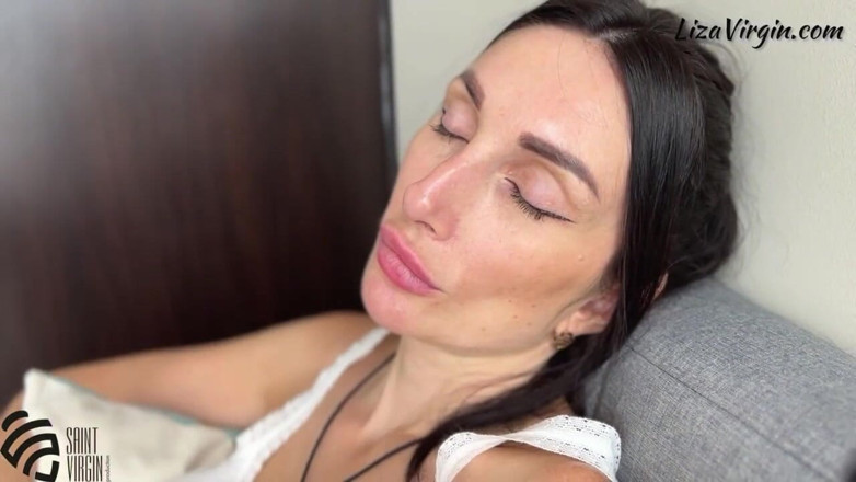 LizaVirgin: Stepmom Got Cum on Her Tits From Stepson