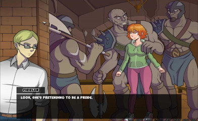 Hentai World: Des chasseurs de sorcières s'amusent avec une salope rousse dans...