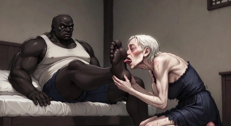 YOUR BEST FANTASY: La nonna schiava di 90 anni lecca i piedi di un...