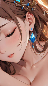 Inner Glow: a Beautiful Young Woman Radiating Soft Light