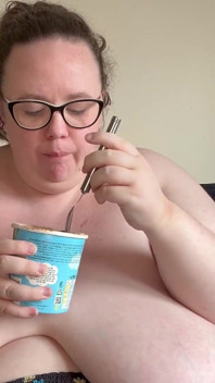 Saturday Night Takeaway Eating BBW SSBBW First Part