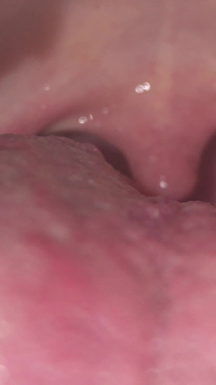 AngYourDirtyCanadian: Uvula Play: Deep Mouth Close?up