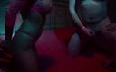 Berlin Orgy: Blonde babe in fishnets gets gangbanged