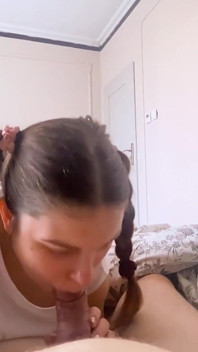 Slutty Stepsister Just Want to Suck Cock and Swallow Cum