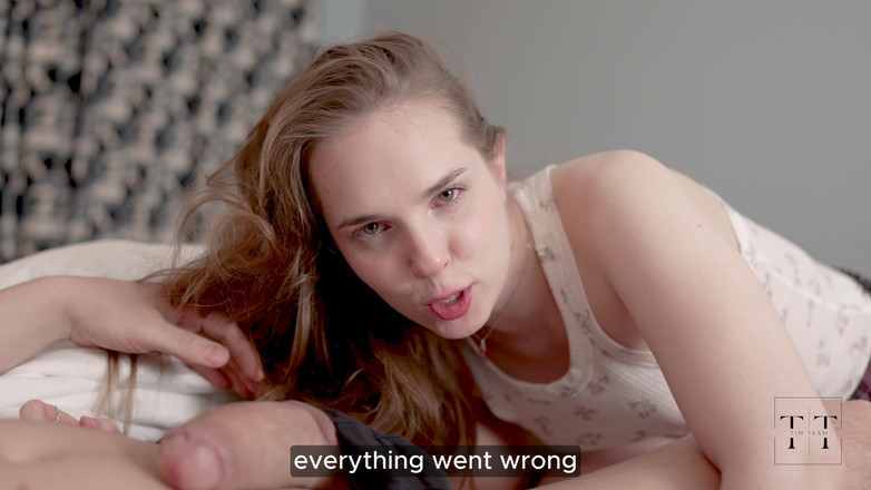 Ellie Wild: L-am trezit pe iubitul meu ca să mă fută. Echipa 4K...