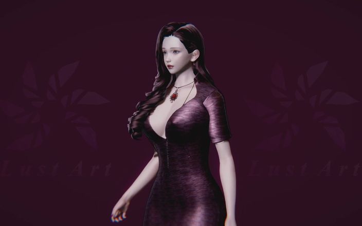 Lust art 3D: La sexy rebecca in sfilata