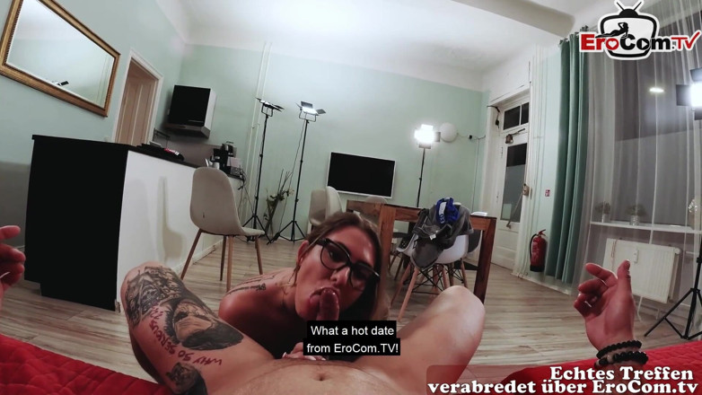EroCom: Tattooed Busty Slut Is Filmed at a Sexdate
