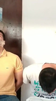 Stepdad and Stepson Tag-teamed for Gag Humiliation